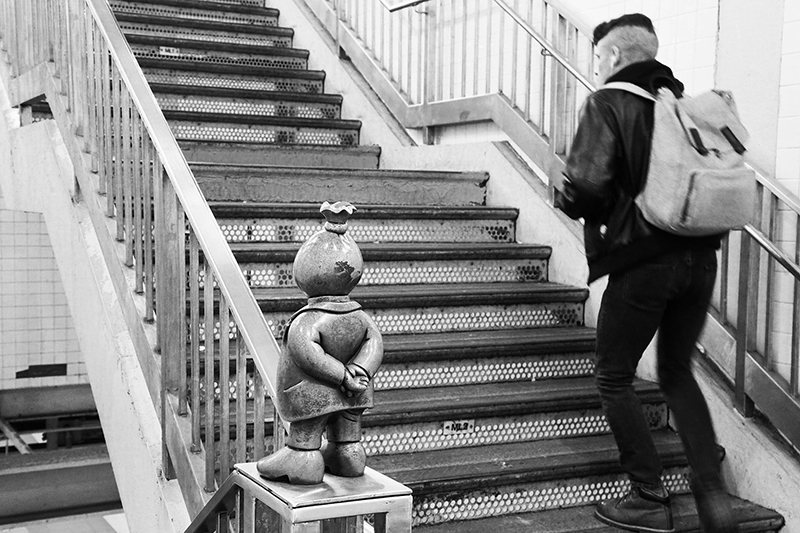Subway Token Figures : Art : Subway : New York : Tom Otterness : New York : Personal Photo Projects :  Richard Moore Photography : Photographer : 